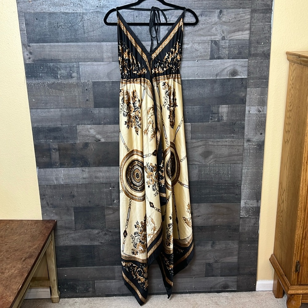 New Stunning Gold Black and Bronze Priya Dress